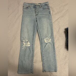 Distressed Light Blue Women's Jeans